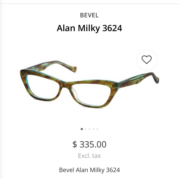 Bevel Eyeglass Frames - Brown/Mint - Picture 10 of 11